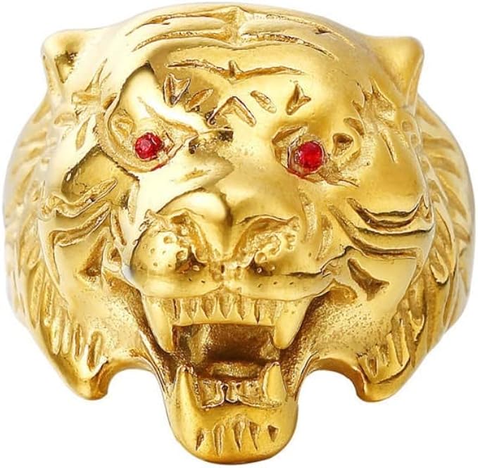 朋克动物老虎男士珠宝礼物 : 亚马逊中国: 珠宝首饰